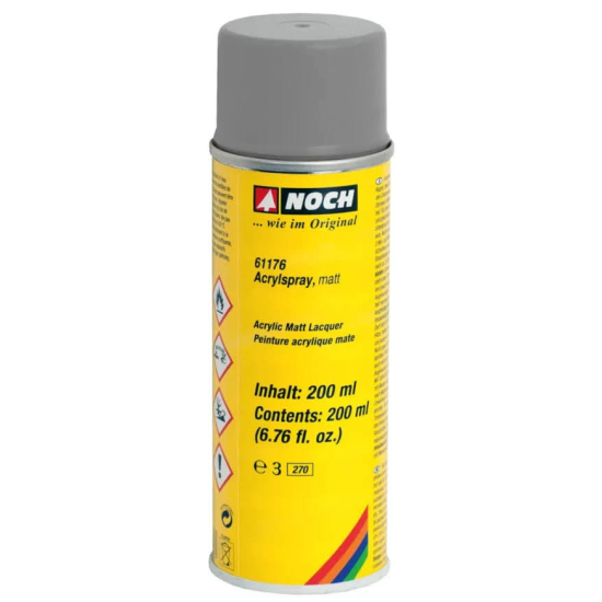 Noch 61176 , Spray akrylowy matowy szary / 200ml